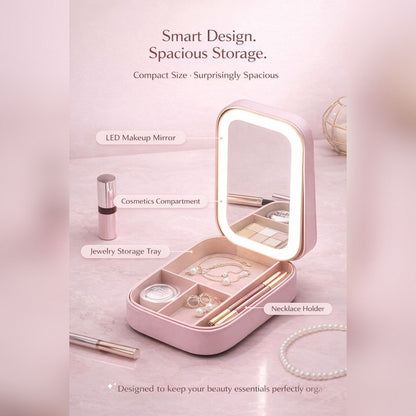Vanity Box with LED Mirror